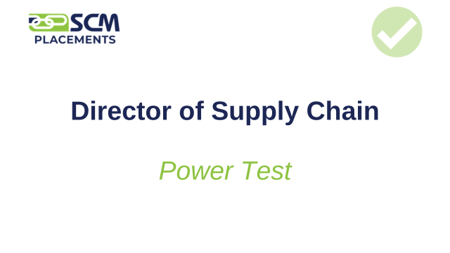 Director of Supply Chain, Power Test