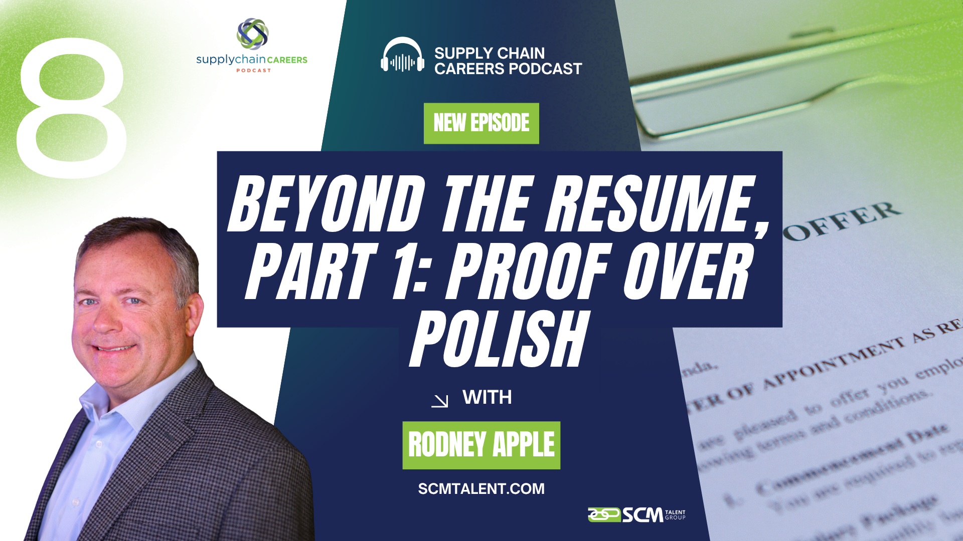 Supply Chain Careers Catalyst Podcast, Beyond the Resume, Proof over Polish