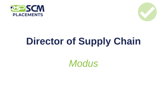 SCM Talent Group placed a Director of Supply Chain with Modus.